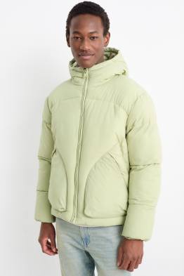 Quilted jacket with hood