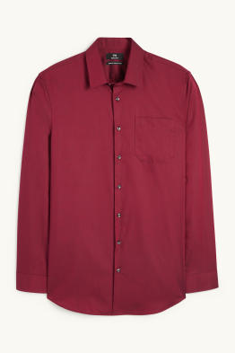 Camicia business - regular fit - collo all'italiana - facile da stirare