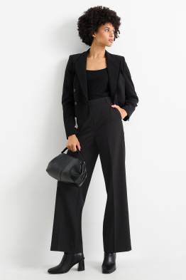 Business-Hose - High Waist - Wide Leg
