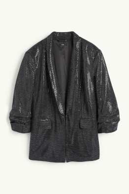 Blazer - Relaxed Fit - glänzend