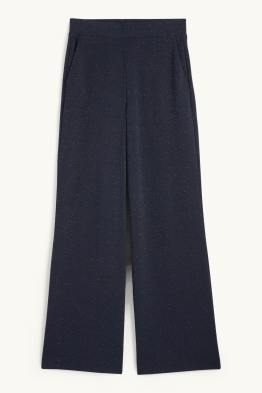Jersey-Hose - Mid Waist - Wide Leg 