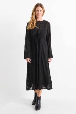 Chiffon-Kleid - geblümt