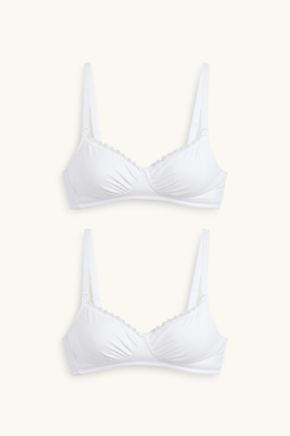Confezione da 2 - reggiseno per allattamento senza ferretti