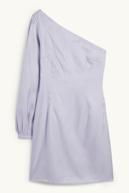 One-Shoulder-Kleid - glänzend