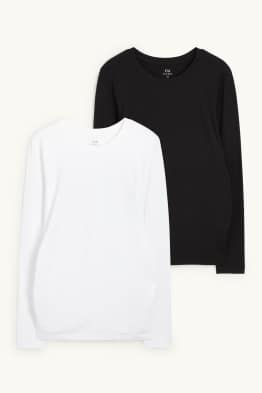 Multipack 2 ks - těhotenské tričko s dlouhým rukávem
