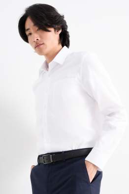 Camicia business - regular fit - collo all'italiana - facile da stirare