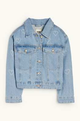 Serce - kurtka dżinsowa