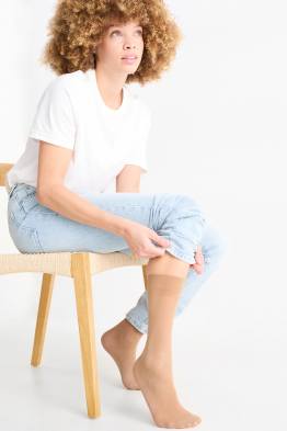 Multipack 3er - Feinkniestrümpfe - LYCRA® - 20 DEN