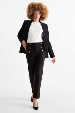 Stoffhose - High Waist - Slim Fit