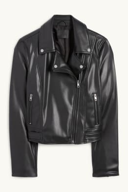 Motorkářská bunda - imitace kůže