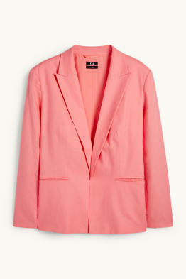 Blazer long - relaxed fit - lin mélangé