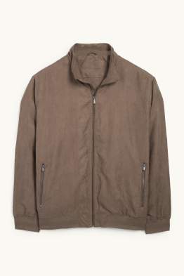 Blouson - Velourslederimitat