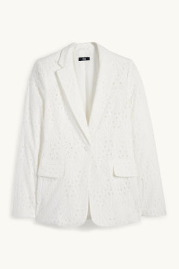 Longblazer - Regular Fit - Broderie Anglaise