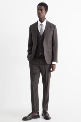 Garnitur z krawatem - slim fit - 4 części