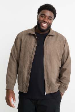 Blouson - Velourslederimitat