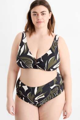 Bikini-Hose - High Waist - LYCRA® XTRA LIFE™ - gemustert