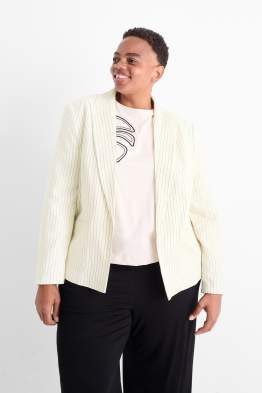 Blazer - Relaxed Fit - Leinen-Mix - Nadelstreifen