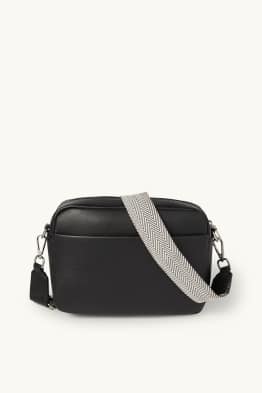 Umhängetasche mit abnehmbarem Taschengurt - Lederimitat