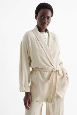 Longblazer mit Leinen-Anteil - Relaxed Fit