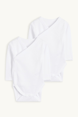 Lot de 2 - bodys bébé croisés