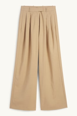 Business trousers - high waist - relaxed fit
