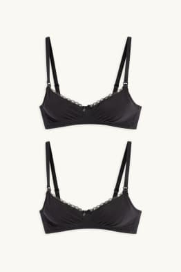 Confezione da 2 - reggiseno per allattamento senza ferretti