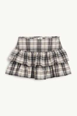 Gonna in flanella - a quadretti