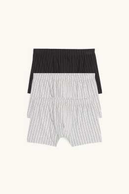 Wielopak, 3 pary - bokserki obcisłe - w paski