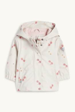 Cherry - baby rain jacket with hood - waterproof