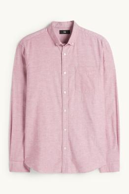 Shirt - regular fit - button-down collar