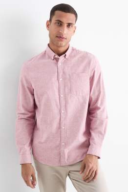 Shirt - regular fit - button-down collar