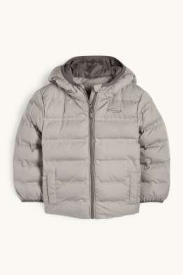 Kurtka pikowana z kapturem - hydrofobowa