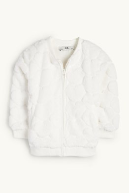 Cœur - blouson en imitation fourrure