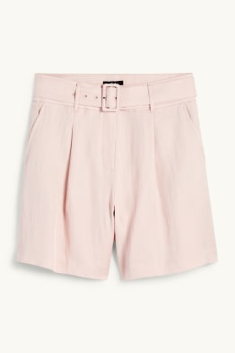 Pantalons curts amb cinturó - high waist