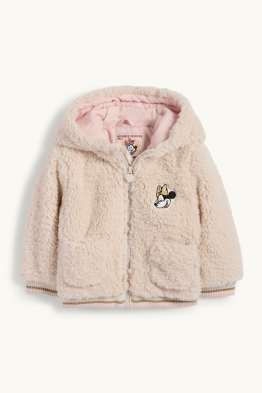 Minnie Mouse - baby faux fur jacket with hood