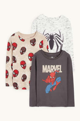 Multipack of 3 - Spider-Man - long sleeve top