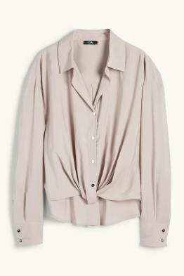 Bluse mit Knotendetail