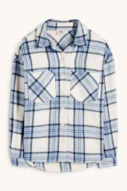 Flanelowa koszula - w kratę