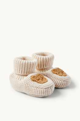 Niedźwiadek - buciki niemowlęce do raczkowania