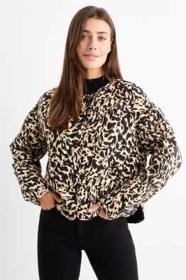 Steppjacke - Leo-Print