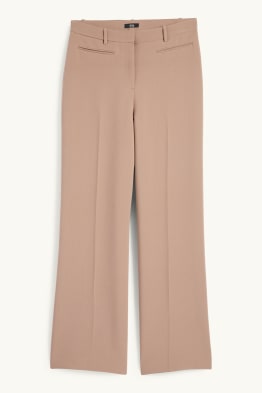 Business-Hose - Mid Waist - Wide Leg