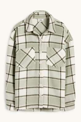 Flanelowa koszula - w kratę