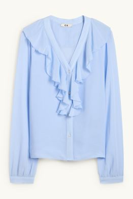 Bluse mit V-Ausschnitt