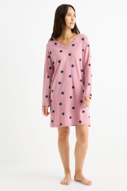 Nachthemd - gemustert