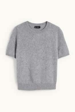Maglione di cashmere - a maniche corte