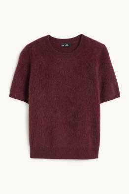 Pull de maille en cachemire - manches courtes