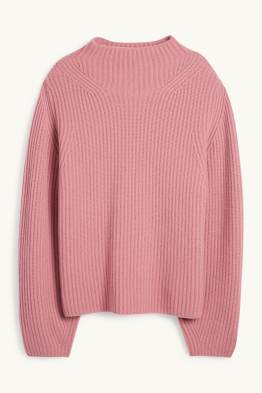 Kaschmir-Pullover - gerippt