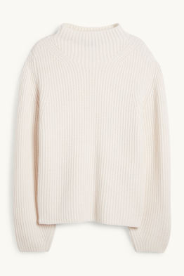 Kaschmir-Pullover - gerippt