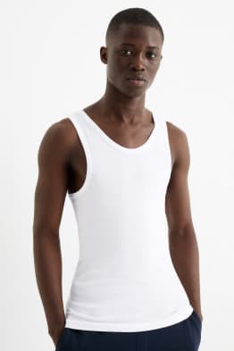 Multipack 3 ks - nátělník - s jemným žebrováním