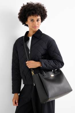 Shopper grande con spallaccio staccabile - similpelle